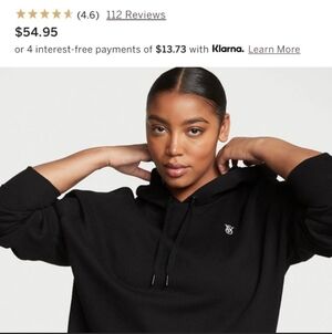 Women's Black Hoodie Sweater